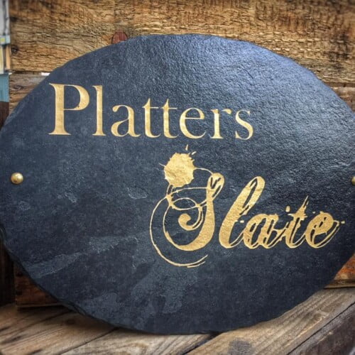 45x35 Oval Engraved Slate Sign 2