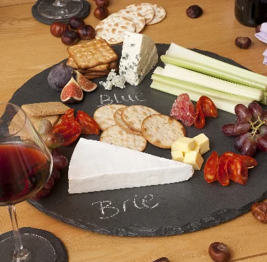 Round Slate Cheeseboard 45cm
