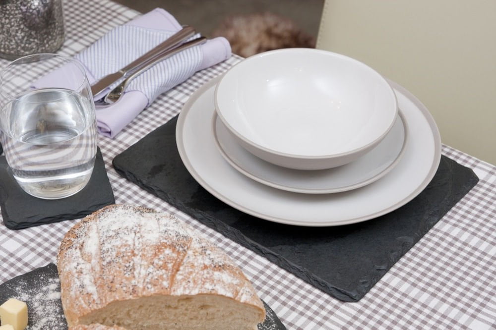 Two Rectangle Slate Placemats 2 Two Rectangle Slate Placemats 2