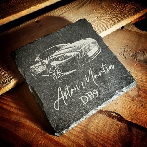 Aston Martin Db9 Slate Coaster Engraved Car Gift