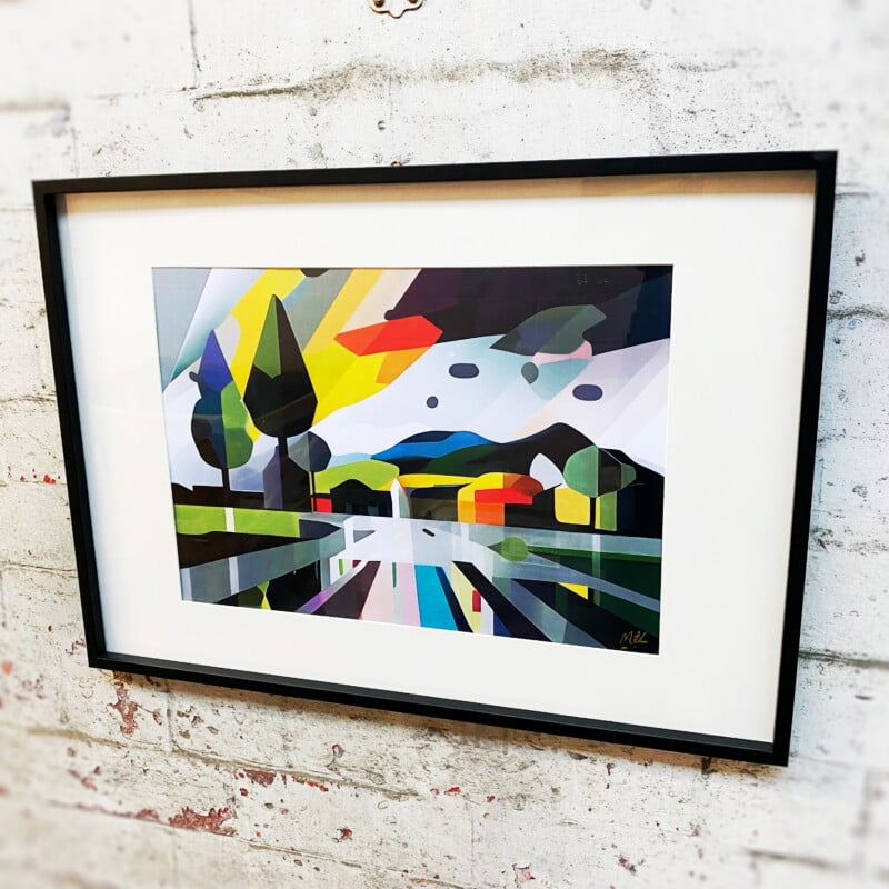 Rossendale Rain Framed Art By Mo & Lo