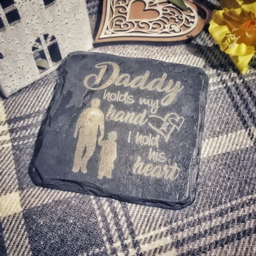 Daddy_Gift_from_Son_Slate_Coaster_Holding_Hands_with_Daddy
