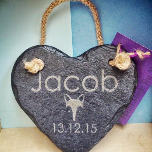 Personalised_Slate_Heart_Sign_Fox_Cub_for_New_Baby