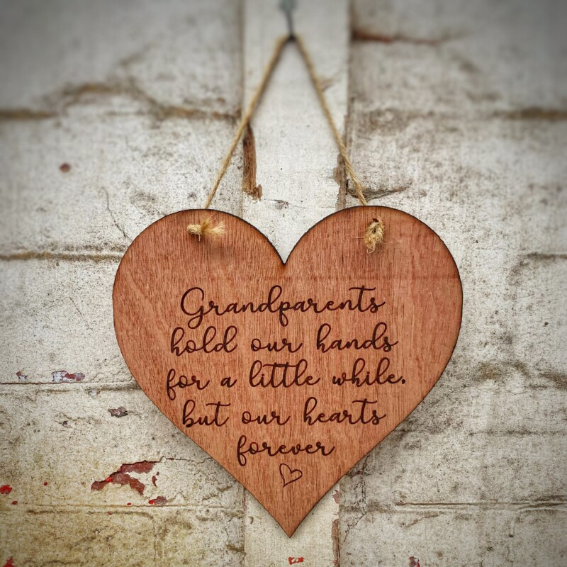 Grandparent Gift from Grandchildren - Sentimental Loving Heart Sign