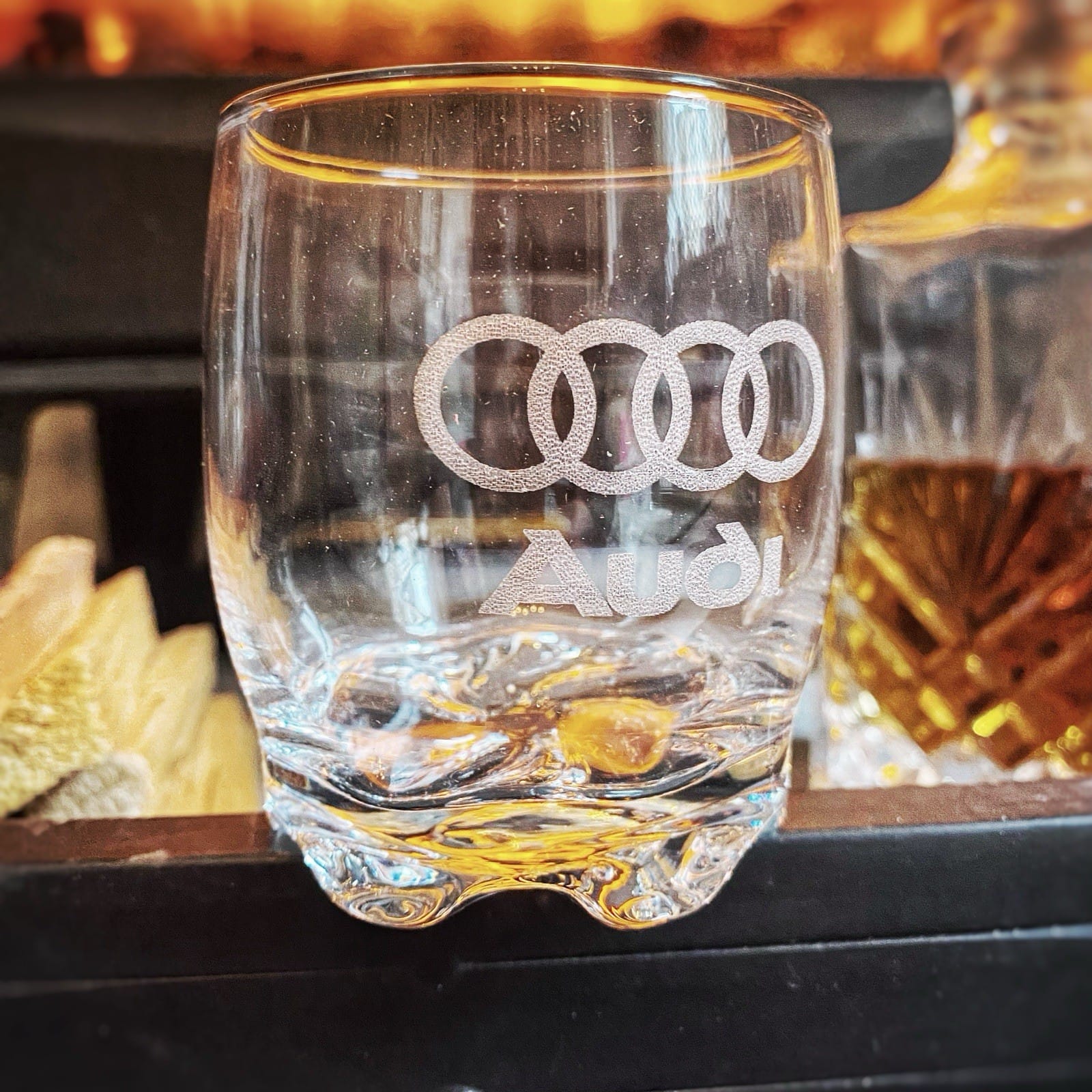 audi engraved whisky glass audi engraved whisky glass